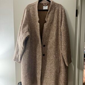 Old Navy- 3x plus size Cozy Brown Wool Blend Coat